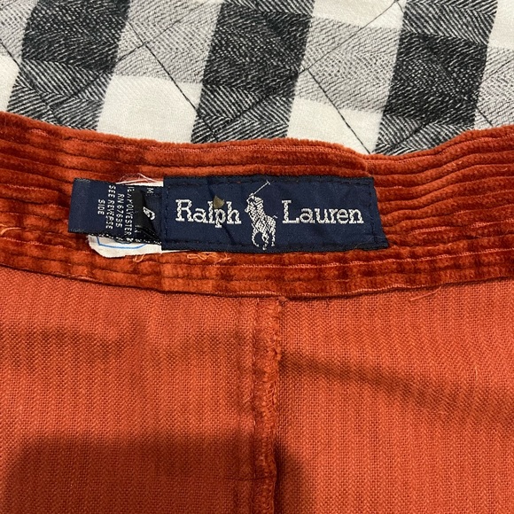Vintage Ralph Lauren Corduroy Skirt in Rust - Picture 5 of 6